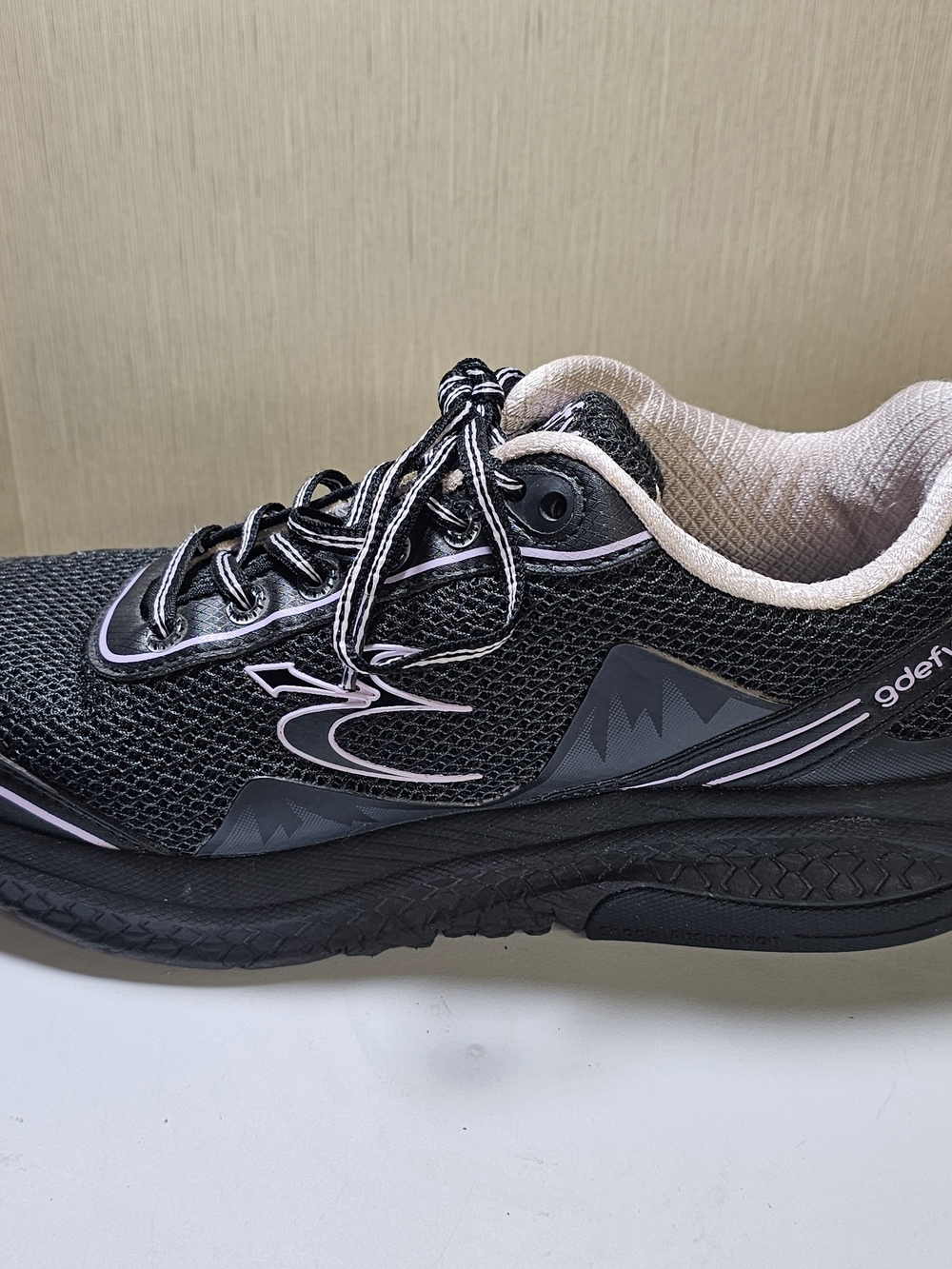 GDefy Gravity Defyer Walking Shoes Size 8 Black Purple Comfort Sneakers - Picture 10 of 13